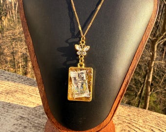 Tarot transformatie talisman - harsketting Death Card -