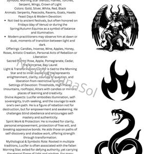 Lucifer Info Sheet, Deity, Instant