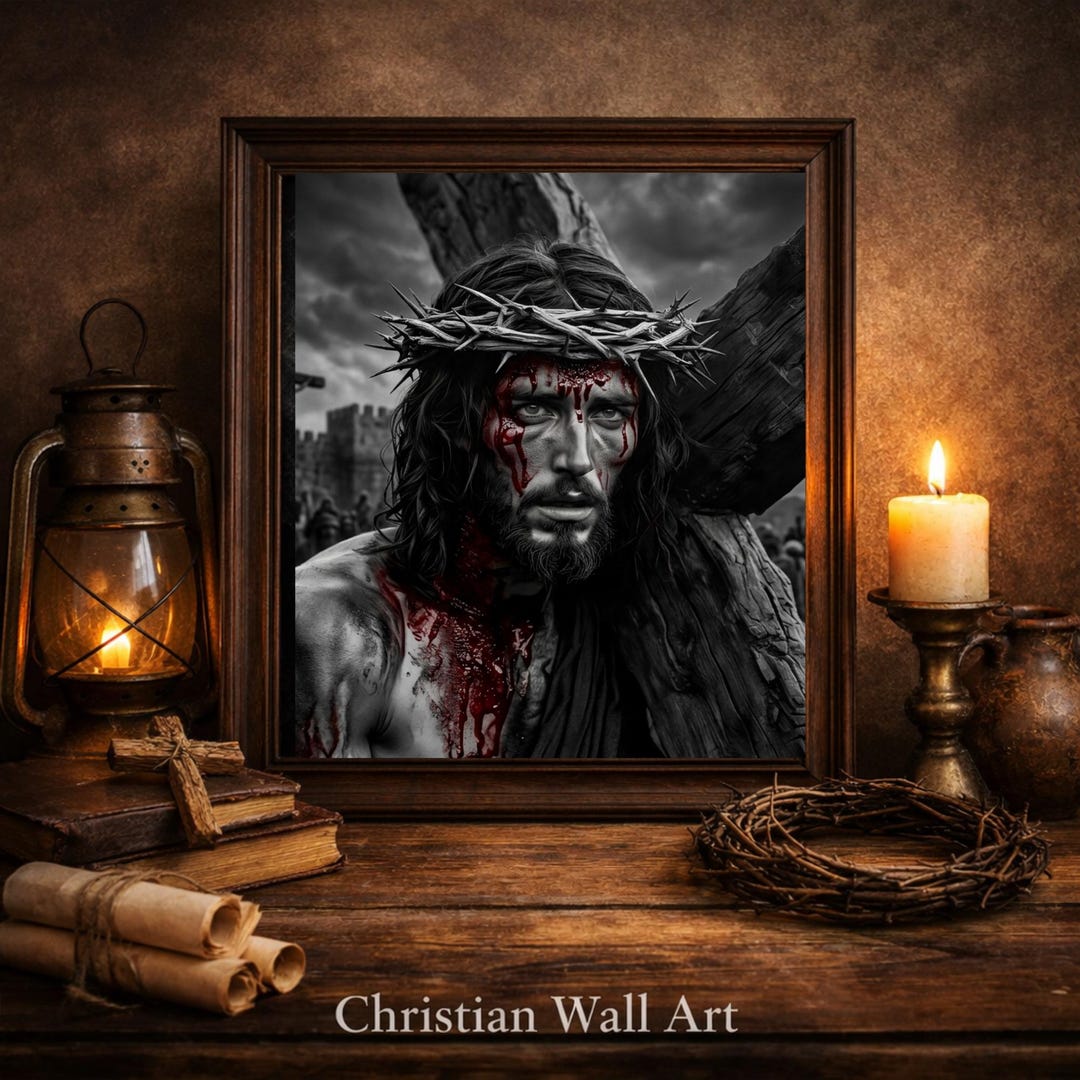 Christian Wall Art Printable | Passion of Christ Crown of Thorns – the ...