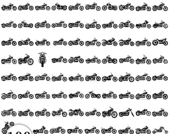 Classic Motorcycles Bundle SVG, PNG instant digital downloads, Classic Motorcycle Cut File for Cricut