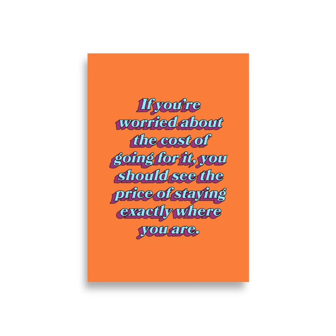 Motivational Quote Print: Uplifting Wall Art for Office or Dorm - Etsy