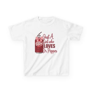 Dr Pepper Lover Kids Tee | Fun Graphic T-Shirt, Soda Theme, Cool Casual Wear, Birthday Gift, Summer Outfit