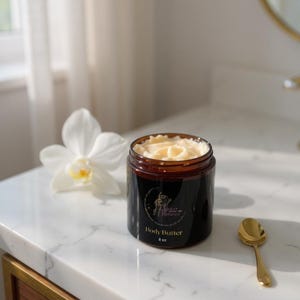 Glowing Aura Body Butter: Shimmering, Hydrating, Natural
