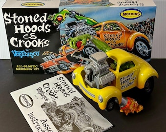 PRO-Built "Stoned Hoods & Crooks" plastic model kit. Moebius. Von Franco. 2013.