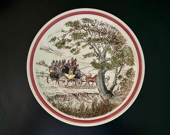 Rae Dunn Chips and"Bits of Old England" PLATE - Vernon Kilns No. 1. 8-1/2"