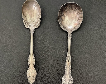 Vintage Silver-plated Serving Spoons, likely"1847 Rogers Bros" line