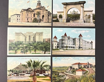 Vintage collection of SAN DIEGO, California Postcards (6)