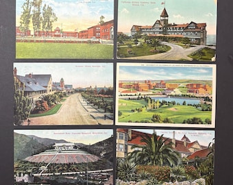 Vintage Southern California Architectural Points of Interest II Postcards. (6)