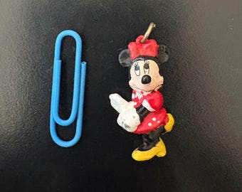 Vintage Walt Disney Minnie Mouse Enameled Pendant Charm. 70s-80s.