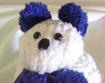 Blue and White Bear Small   #151