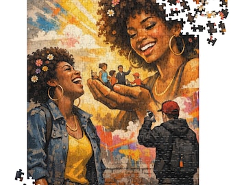 Graffiti Art Puzzle – Urban Goddess of Joy, 520 Piece Street Art Jigsaw