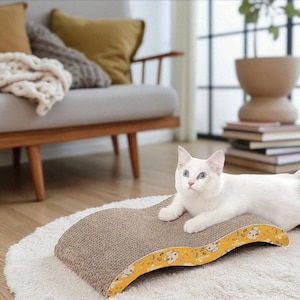 Cat Scratched Toy - Durable Scratch Board for Cats Scratch-Resistant Cardboard Fun Pet Toy for Cat Claw Sharpening