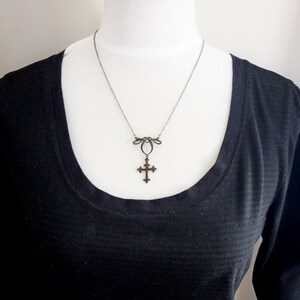 Cross, Gothic & Art Nouveau Blend as one Gorgeous Pendant image 1