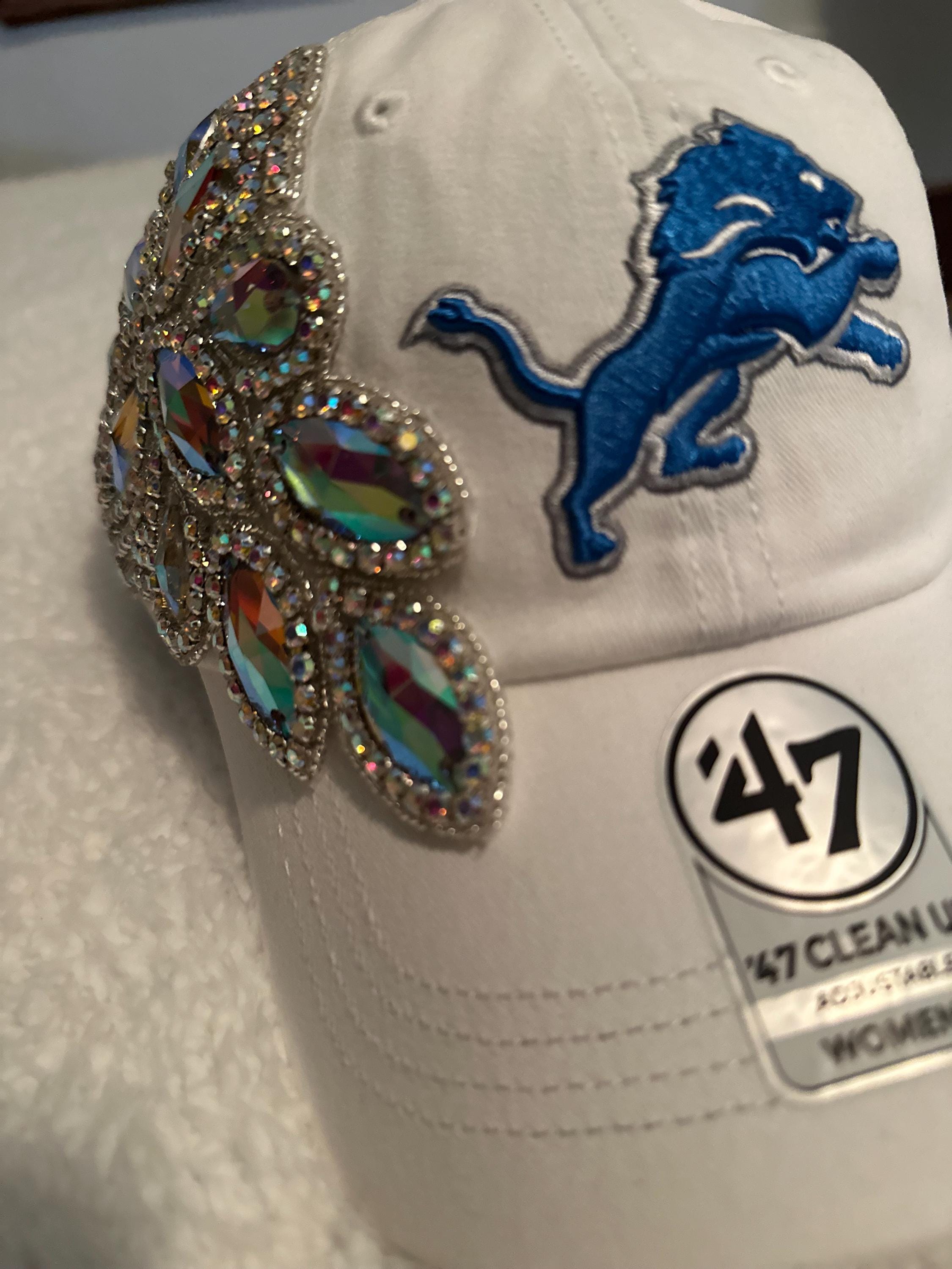 Detroit Lions Bling Hat - Etsy