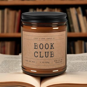 Book Lover Candle Gift For Librarian Bookshop | Book Lover Gift| Bookish Gift | Reading Candle | Bookworm Gift | Library Candle