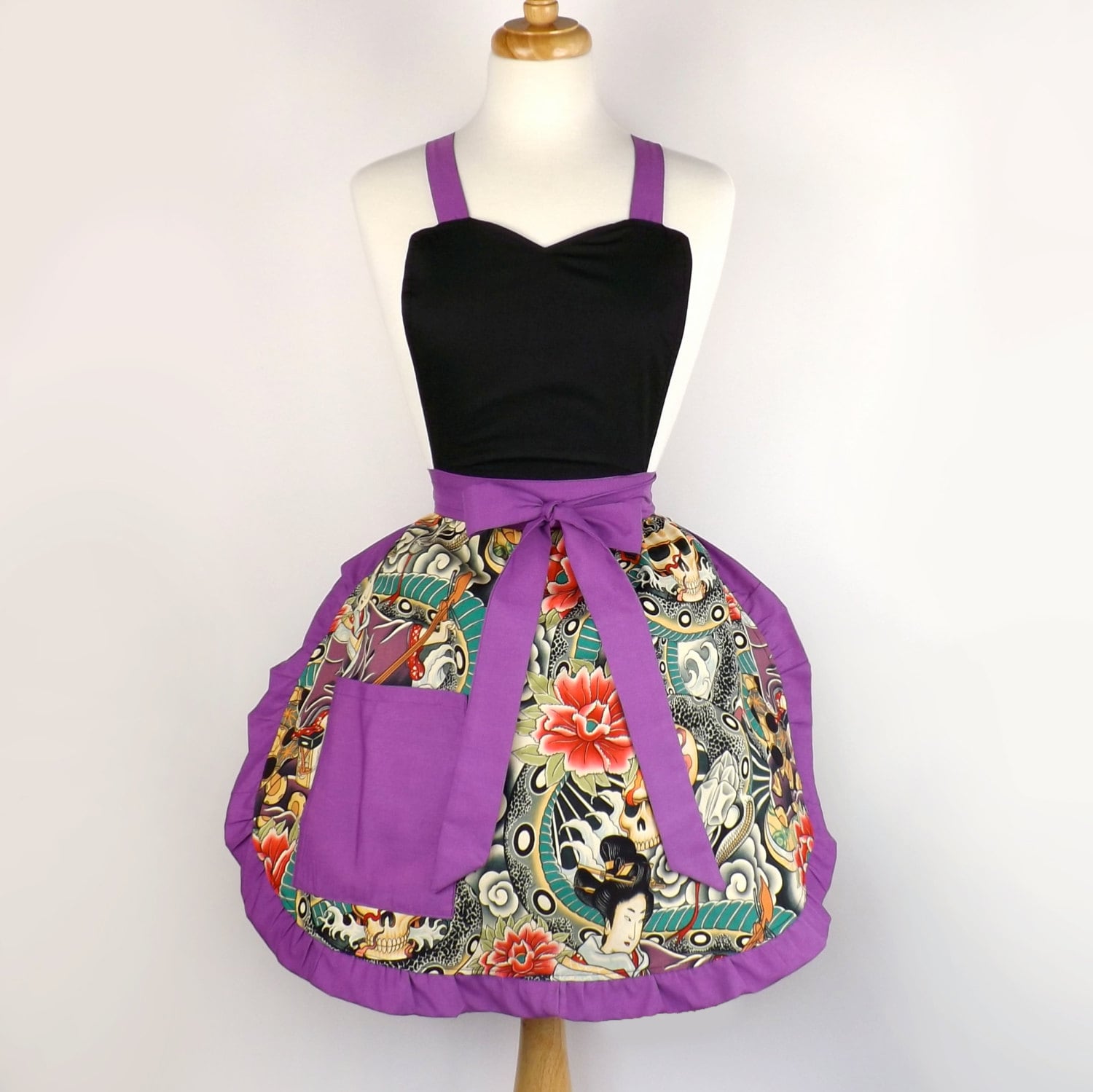 Tattoo Retro Art Apron / Japanese Tattoo Art Apron Etsy