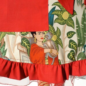 Apron Frida Vintage Inspired Mexican Apron FREE SHIPPING image 3