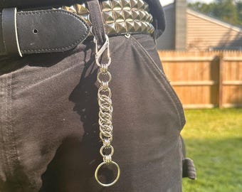 Handmade Chainmail Keychain: Edgy Punk Grunge Jewelry