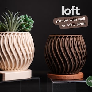 Loft 3D printed Planter - Wall mountable