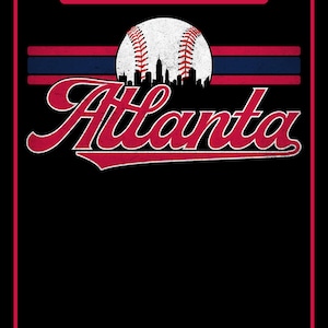 Vintage Graphic Atlanta Skyline PNG / | PNG File Instant Download