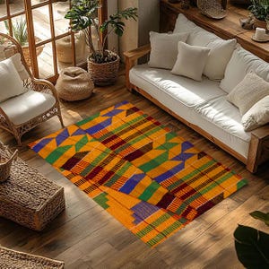 Gradient Autumn Accent Rug-Rustic Non Slip Area Rug,Smooth Fade Washable Throw Rug,Blurry Runner Rug-Orange Floor Art,Luxury Interior Carpe