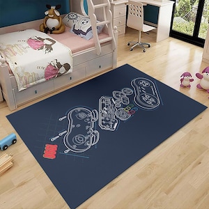 Arcade Rug, Arcade Game Rug, Retro Rug, Game Room Rug, Arcade Decor, Non-Slip Rug, Gift Rug, Nostalgic Rug, Area Rug, Gamer Rug, Soft Rug