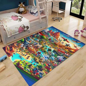 Popular Game Rug, Video Game Rug, Gamer Carpet, Gaming Carpet,Custom Carpet,Living Room Rug,Personalized Rug,Kids Room Decor,Game Lover Gift