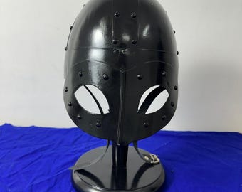 Casco vikingo: disfraz de guerrero nórdico medieval - LARP, armadura SCA