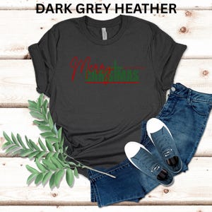 Merry Christmas Cross Soft Tee, Festive Holiday T-Shirt, Airlume Cotton image 4