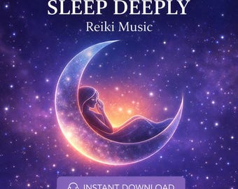 Música Reiki para dormir (15 minutos) MP3 / Sonido suave y relajante para escuchar por la noche / Descarga instantánea
