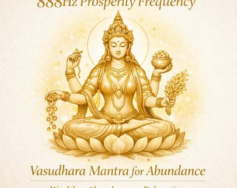 MP3 de Frequência da Prosperidade 888Hz | Mantra Vasudhara para Abundância | Música para Ativação da Riqueza, Sono e Meditação