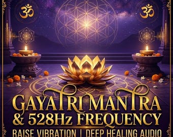 Frecuencia de 528 Hz con Gayatri Mantra MP3 / Elimina bloqueos mentales, eleva la vibración, audio de sanación profunda