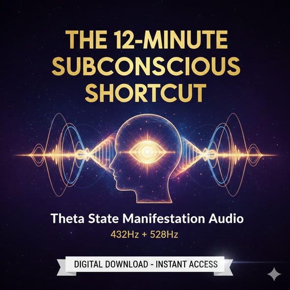 Theta State Manifestation Audio | 12-Min Subconscious Rewiring Tool (Digital Download)