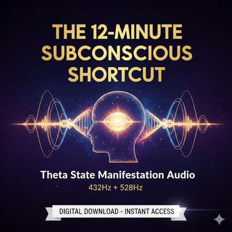 Theta State Manifestation Audio | 12-Min Subconscious Rewiring Tool (Digital Download) image 1