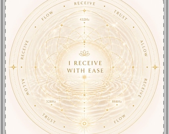 Coaster - Prosperity Energy Circle | Manifestation, Spiritual Law of Attraction