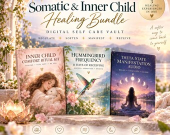 Somatic & Inner Child Healing Bundle | Nervous System Regulation, Emotional Comfort and Theta Manifestation | Digital Self Care Vault