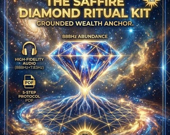 Kit de rituales de abundancia de 888 Hz + 7,83 Hz / Protocolo físico del diamante zafiro / Activación de la riqueza con conexión a tierra (descarga digital)