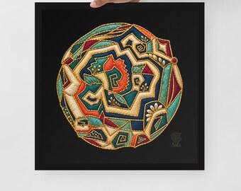 Different, Yet One | Luxury Spiritual Wall Art | Colorful Gold Meditation Art | Contemporary Sacred Art | Lightlogue by Nila