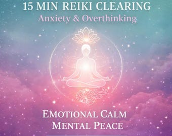 Música Reiki de 15 minutos para la ansiedad / Sonido ambiental suave para la paz interior / Descarga instantánea en MP3