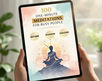 Libro electrónico Paz de Bolsillo: 100 meditaciones de un minuto para aliviar la ansiedad (Descarga digital)