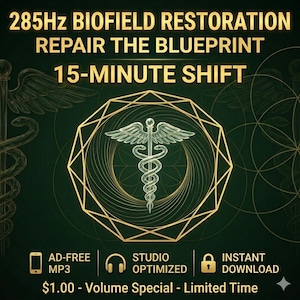 285Hz Solfeggiofrekvens MP3 | Biofältåterställning, cellulär läkning och energiåterställning