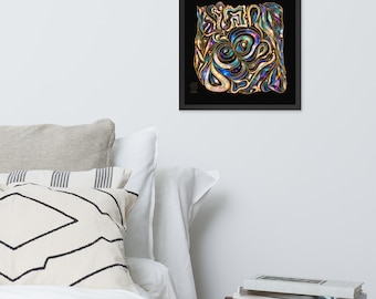 Infinity Embodied Wall Art | Luxury Abstract Art | Cosmic Gold Wall Art | Spa Hotel Decor | Mystical Meditation Art