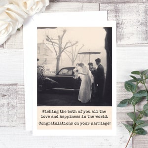Card #644. Wedding Card. Wishing The Both Of You All The Love And Happiness In The World. Wedding Shower. Marriage. Congratulations Card.