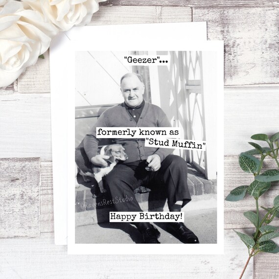 Stud Muffin Funny Happy Birthday Greeting Card for Men Stud Muffin Funny Happy Birthday Greeting Card for Men