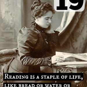 Card 19. Greeting Card. Reading is a Staple of Life, Like Bread, Or Water, Or Chocolate. Book Club. Book Lover. Book Gift. Funny Cards. image 5