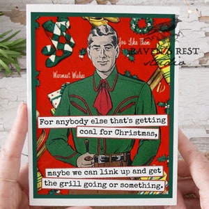 Carte de Noël #fmx10. Pour tous ceux qui veulent du charbon pour Noël... Carte de Noël amusante pour lui.