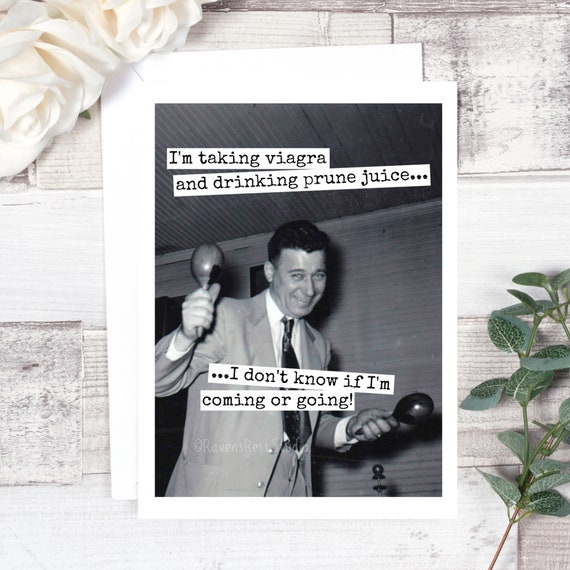 Card 415. Funny Greeting Card. I'm Taking Viagra and - Etsy Ireland Card 415. Funny Greeting Card. I'm Taking Viagra and - Etsy Ireland