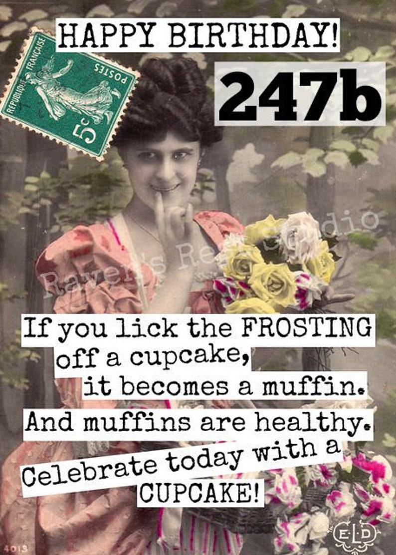 Card 247b. Funny Birthday Card. If You Lick the FROSTING off - Etsy