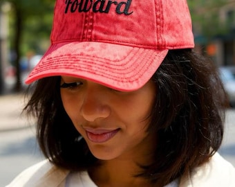 Vintage Embroidered Cotton Cap: Distressed Dad Hat