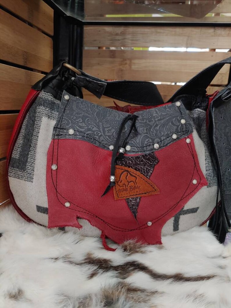 Handcrafted Leather BOHO Bag Zippered closer ADJUSTABLE strap 1outside pocket 1 inside drop pocket made in Oregon Shoulder bag
